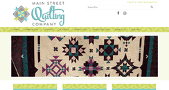 Desktop Screenshot of mainstreetquiltingco.com