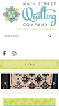 Mobile Screenshot of mainstreetquiltingco.com