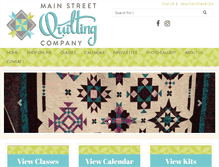 Tablet Screenshot of mainstreetquiltingco.com